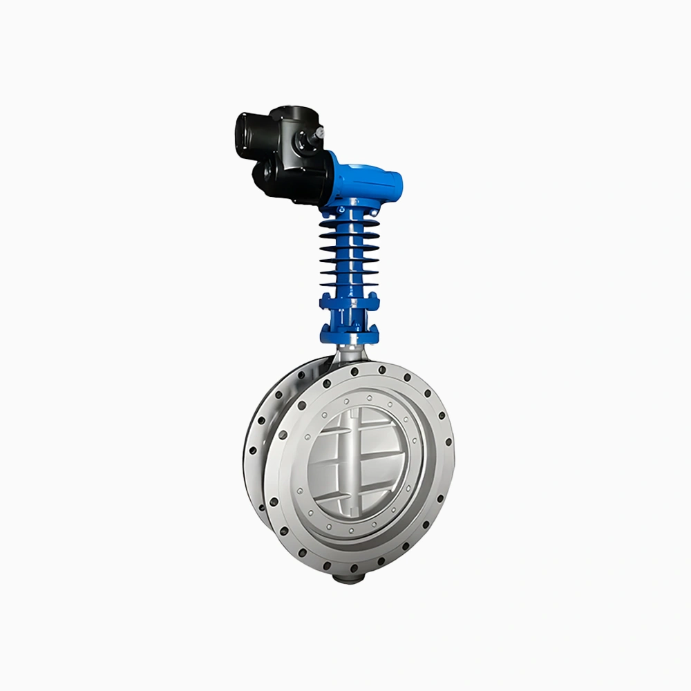 DN100 PN16 Triple Offset High-Temp Metal Seal Flange Butterfly Valve