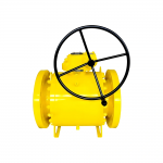 Forged Steel A105 Full Bore 12 IN 600LB RF Flange Trunnion Mounted Ball Valve With Gear Box