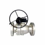 Forged Steel A105 Full Bore 12 IN 600LB RF Flange Trunnion Mounted Ball Valve With Gear Box