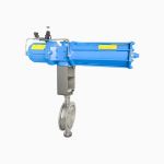DN100 PN16 Triple Offset High-Temp Metal Seal Flange Butterfly Valve