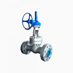 ASTM A351standard CF8M Cast Steel rising stem Industrial Flanged RF 300LB Globe Valve with handle