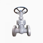 ASTM A351standard CF8M Cast Steel rising stem Industrial Flanged RF 300LB Globe Valve with handle