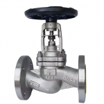 DN15~DN400 PN16~PN25 WCB Cast Steel Manual Bellow Seal Flange Globe Valve