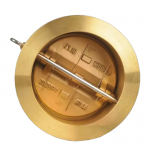 Dual Plate Brass Swing Check Valve 6 Inch Double Disc Bronze Wafer Check Valve