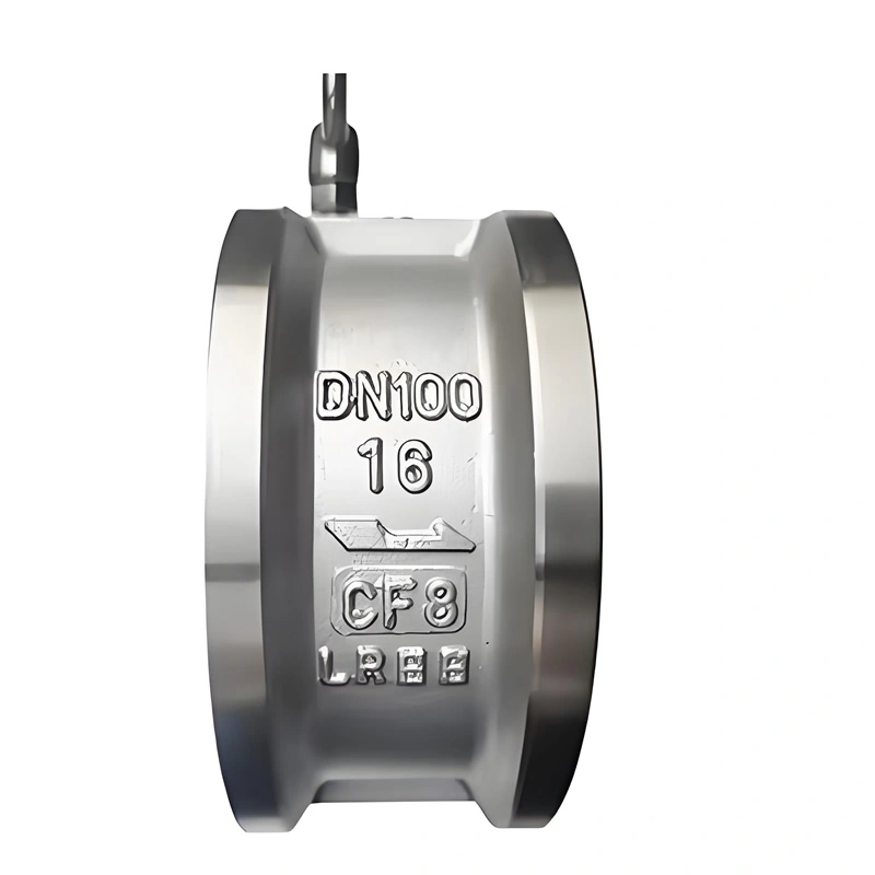 PN16 Wafer Type Metal Seated Check Valve Stainless Steel 304 316 Manual Check Valve