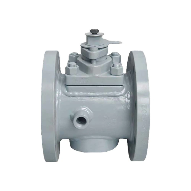 Cast Steel WCB DN40 PN10 RF Flange Sleeve Type Soft Sealing Plug Valve