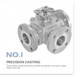 Pneumatic Actuator High Platform Mounting Pad Stainless Steel T Type 3 Way Ball Valves