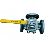 Stainless Steel Ball Valve 5″ Motorized Handle Three-way Valve with Pneumatic Drive DN200mm 3 Way Flanged Ball Valve