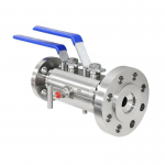 ANSI Stainless Steel F304/F316 Flanged Lever/Gear Double Block and Bleed Ball Valve