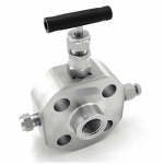10000psi Stainless Steel Manual Power Flange Double Block and Bleed Valves