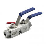 10000psi Stainless Steel Manual Power Flange Double Block and Bleed Valves