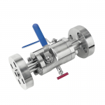 10000psi Stainless Steel Manual Power Flange Double Block and Bleed Valves