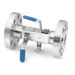 10000psi Stainless Steel Manual Power Flange Double Block and Bleed Valves