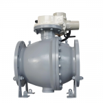 12″ Class150 WCB Flanged Electric Actuated Full Bore Two-Piece Trunnion Mounted Ball Valve