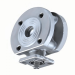 High Platform DN20 Thin Type Flanged 304SS Stainless Steel Water Gas Flanged Ball Valve V Type Ball Valve for Sale