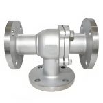 T-type 3-ways Cast Steel CF3 1” 150LB RF Flange Ball Valve