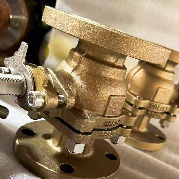 DN50 CLASS150 Forged 3-Piece Flange Aluminum Bronze Pneumatic/Electric Ball Valve