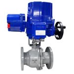 DN100 PN16 Explosion Proof 2 Way Electric Ball Valve Stainless Steel Rotary Ball Valve