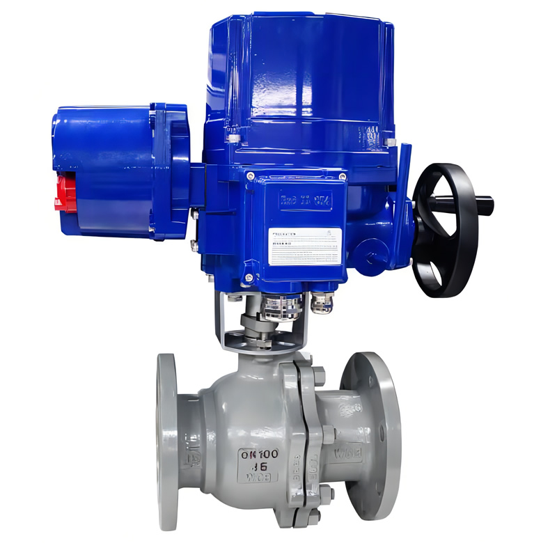 DN100 PN16 Explosion Proof 2 Way Electric Ball Valve Stainless Steel Rotary Ball Valve