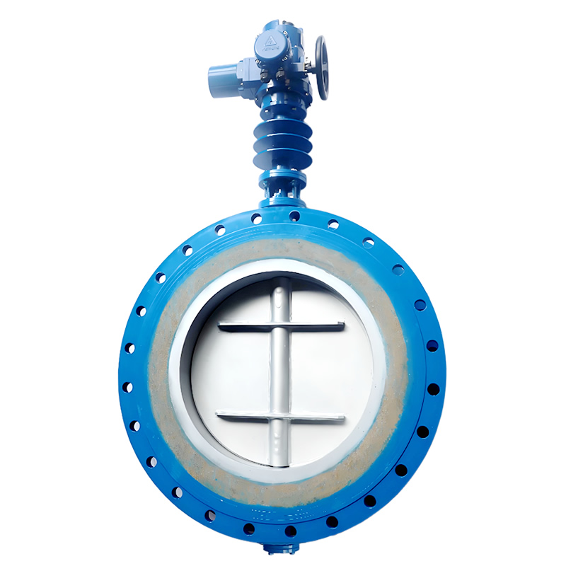 DN600 800LB PN10 SS321 Body and Disc High-Temperature Hard-Seal Flanged Butterfly Valve
