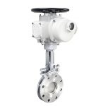 4inch Stainless Steel Flanged Low Pressure Knife Gate Valve Driven by Electric Actuator
