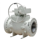 API 6D ASME Cast Steel Flange Top Entry Trunnion Mounted Ball Valve