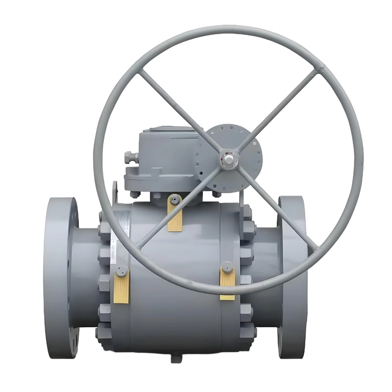 API Standard Carbon Steel WCB 3-Piece Trunnion Mounted Cast Steel Trunnion Ball Valve