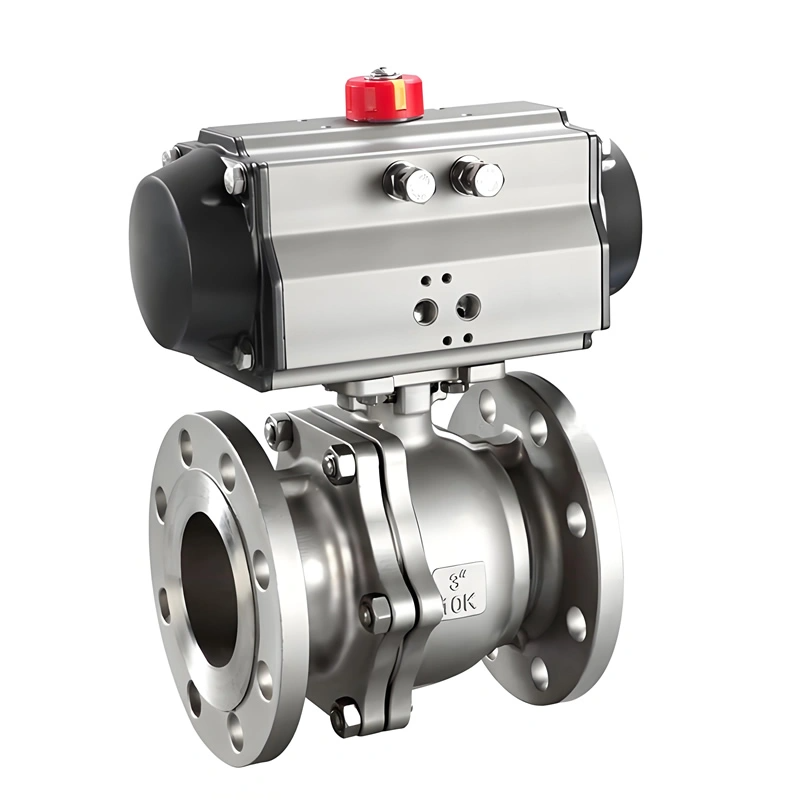 High-Quality DN600 Pneumatic Stainless Steel Ball Valve Flange Floating Ball Valve
