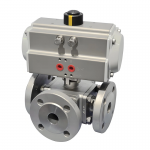 High-Quality DN600 Pneumatic Stainless Steel Ball Valve Flange Floating Ball Valve