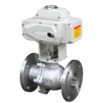 DN100 PN16 Stainless Steel High-Temp Metal Seal Flange Floating Ball Valve for Oil & Gas