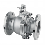 DN100 PN16 Stainless Steel High-Temp Metal Seal Flange Floating Ball Valve for Oil & Gas