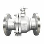 DN100 PN16 Stainless Steel High-Temp Metal Seal Flange Floating Ball Valve for Oil & Gas