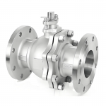 DN100 PN16 Stainless Steel High-Temp Metal Seal Flange Floating Ball Valve for Oil & Gas