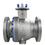 ANSI DN100 Class 300 Carbon Steel Wcb with Top Flange 2PC Trunnion Mounted Ball Valve