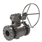DN100 PN40 3-Piece Trunnion Mounted Hard Metal Seal BW Ball Valve for Flow Control