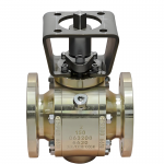 DN50 CLASS150 Forged 3-Piece Flange Aluminum Bronze Pneumatic/Electric Ball Valve