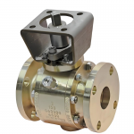 DN50 CLASS150 Forged 3-Piece Flange Aluminum Bronze Pneumatic/Electric Ball Valve