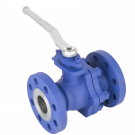 API608 2″ 100LB WCB Manual PTFE/PFA/FEP Lined Stainless Steel Floating Ball Valve