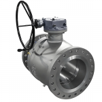 API6d 16inch Class 300 Cast Steel Wcb/Wcc/Lcc Gear Flanged Trunnion Ball Valve