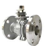API 607 ASME Carbon Steel Ball Valve Stainless 304/316 Flange Metal Seated Floating Ball ValveVHigh Temperature for Water