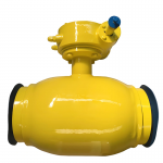 API 6D Gear-Operated Fully Welded Trunnion-Mounted Ball Valve