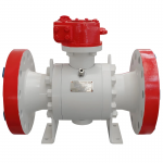 API 6D Forged Gear-Operated Flange Metal to Metal Seat Trunnion-Mounted Ball Valve