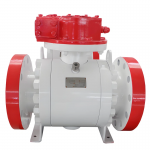 API 6D High-Pressure 3 PCS 1500lb Flange-Type Forged Stainless Steel Full Port Trunnion Ball Valve