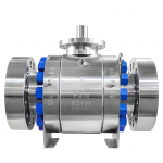 ANSI CE DN200 Class 2500LB Stainless Steel F316/F304 Flange-RTJ 3PC Worm Gear Trunnion Ball Valve