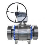 ANSI CE DN200 Class 2500LB Stainless Steel F316/F304 Flange-RTJ 3PC Worm Gear Trunnion Ball Valve