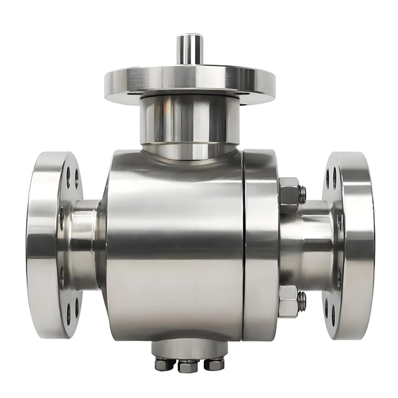 API6D 2PC DN100 600LB Forging Stainless Steel F316L Flange Steel Peek Trunnion Ball Valve