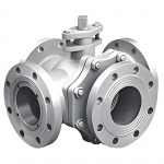 DN80 PN16 Multi Port 4 Way Ball Valve Stainless Steel 304/316 Manual Flange Four-way Ball Valve