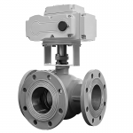 DN80 PN16 Electric 3-Way Threaded Ball Valve for Gas Media Customizable 3-Way Ball Valves