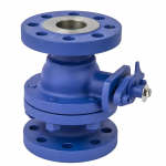 DIN DN50 300LB Manual Cast Iron WCB PTFE Soft Seal Flange Floating Ball Valve