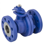 DIN DN50 300LB Manual Cast Iron WCB PTFE Soft Seal Flange Floating Ball Valve
